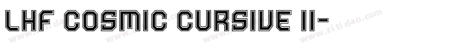 LHF Cosmic Cursive II字体转换